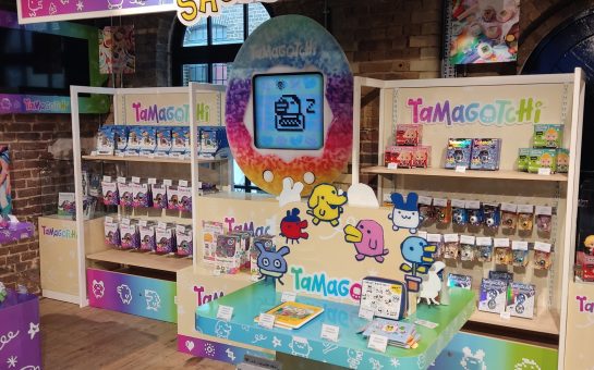 Display at the recently Opened Tamagotchi shop at the Bandai Namco cross store in Camden stables