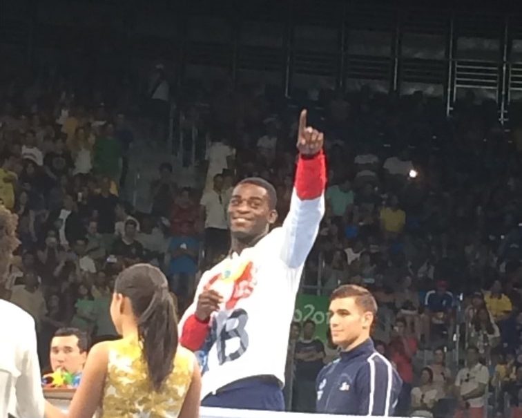 A picture pf Joshua Buatsi in the ring