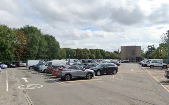 The carpark at Cockfosters tube station