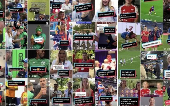 Screenshots of women's sport and female athletes