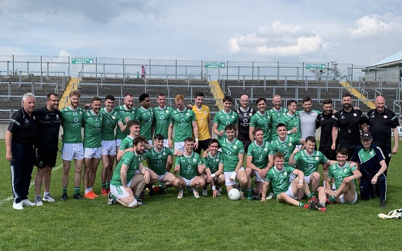 Squad photo of London GAA from their match with Offaly in 2024